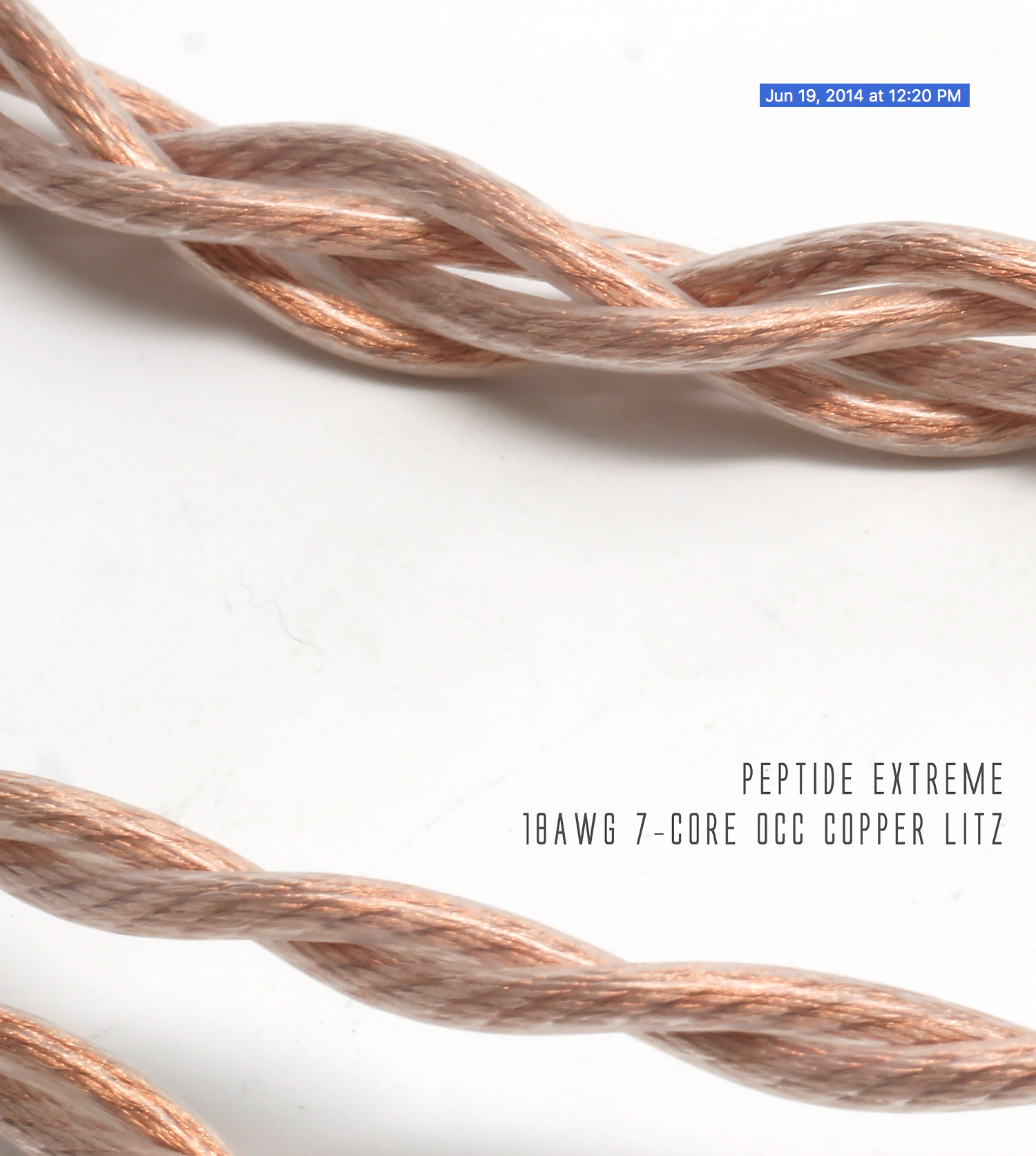 Peptide 25awg OCC Pure Copper Litz wire - FOR DIY - LIMITED - Double Helix  Cables